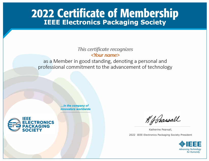 EPS Membership Certificate